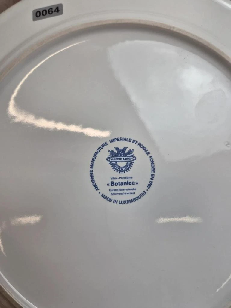 Lot of 2 plates Villeroy & Boch Botanica – glass-porcelain – Luxembourg – photo 7